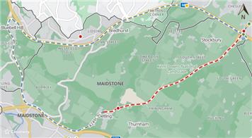 Kent County Council - Temporary Road Closure - A249 Detling Hill (Southbound), Detling - 27th September 2025
