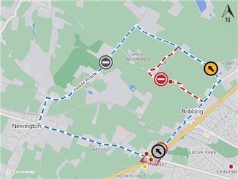 Southern Water - Temporary Road Closure - Iwade Road, Newington - 28th July 2025