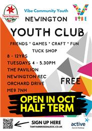 Youth Club- 21 October 4- 6pm